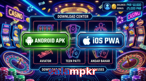 Main screen of Salampkr download page for PK players